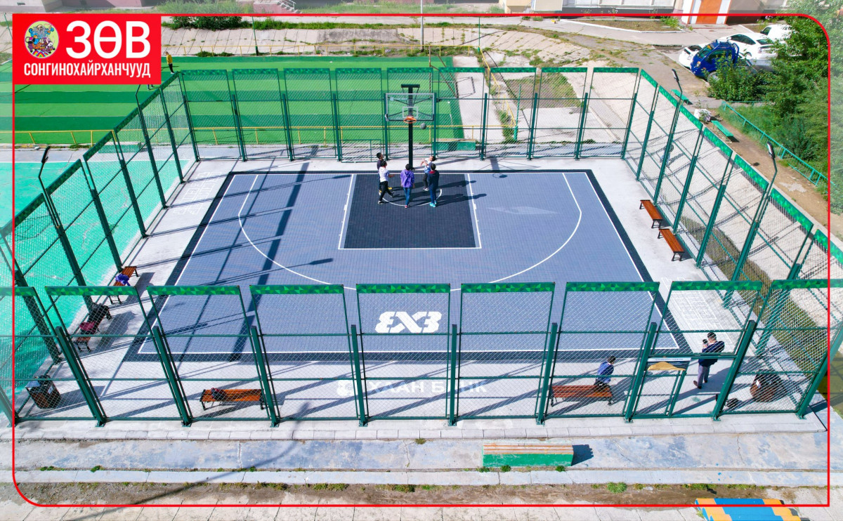 ​  СОНГИНОХАЙРХАН ДҮҮРГИЙН 12 ДУГААР ХОРОО “3X3” САГСАН БӨМБӨГИЙН ТАЛБАЙТАЙ БОЛЛОО