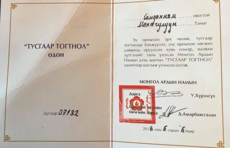 Монгол Ардын Намдаа ноосоо тушаачихлаа.
