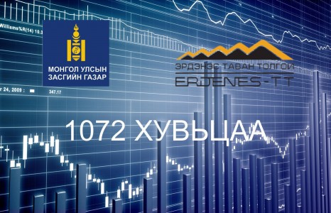1072 ХУВЬЦААНЫ НОГДОЛ АШИГ НЭГ ИРГЭНД 27 МЯНГАН ТӨГРӨГ ТАРААНА