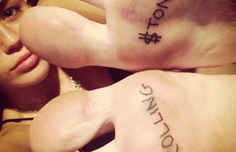 Майли Сайрусын ээлжит шивээс