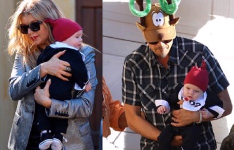 Фэрги болон Жош Духамел хүүгийнхээ хамтаар