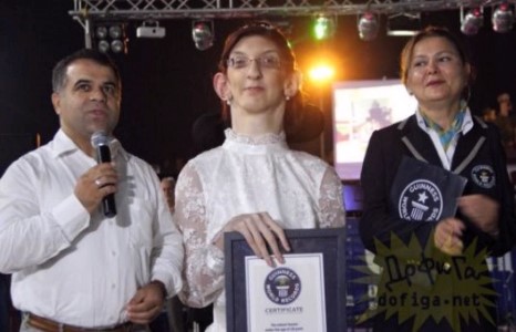 Дэлхийн хамгийн өндөр өсвөр насны охин