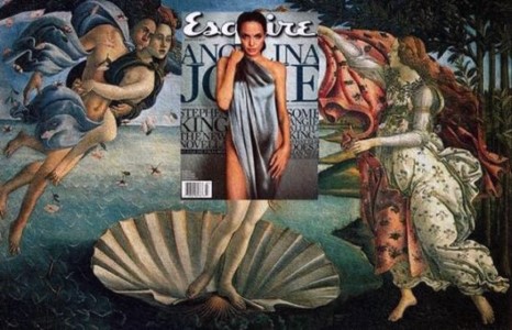 Амьд урлагийн зургуудтай нийлүүлсэн сэтгүүлийн нүүрний зургууд