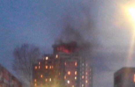 Дархан хотын 16 давхар барилгад гал гарчээ