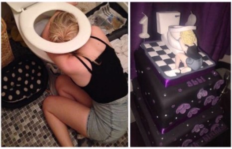 Суултуур тэвэрч шөнөжин бөөлжсөн охиндоо эх нь ийм бялуу бэлэглэжээ