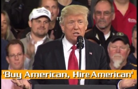 Трамп “Америк барааг ав, Америк хүнийг ажиллуул” зарлигаа гаргалаа