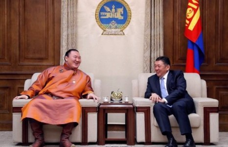 УИХ-ын дарга М.Энхболд Хакухо М.Даваажаргалыг хүлээн авч уулзав