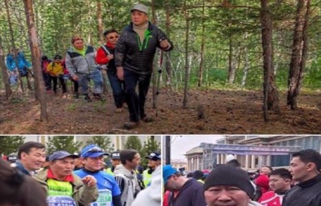 М.Энхболд ууланд алхаж, Х.Баттулга, С.Ганбаатар нар гүйжээ