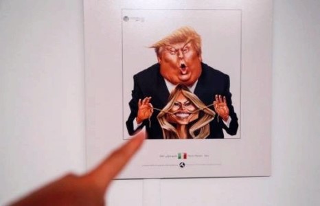 Трампын авирыг илэрхийлсэн олон улсын шог зургийн үзэсгэлэн нээгджээ