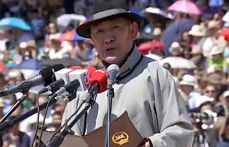 Ерөнхийлөгч Х.Баттулга баяр наадмыг нээж, үг хэллээ