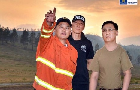 Ерөнхий Сайд Ж.Эрдэнэбат түймрийн голомтод очсон байна