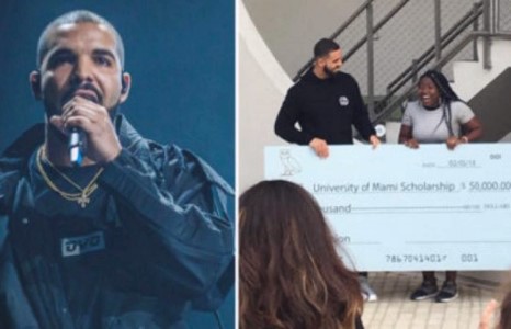 Реппер Дрейк их сургуулийн оюутанд 50,000 долларын тэтгэлэг олгожээ