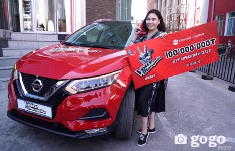 “The Voice of Mongolia” шоуны ялагч Ц.ЭНГҮҮН шагналаа гардан авлаа