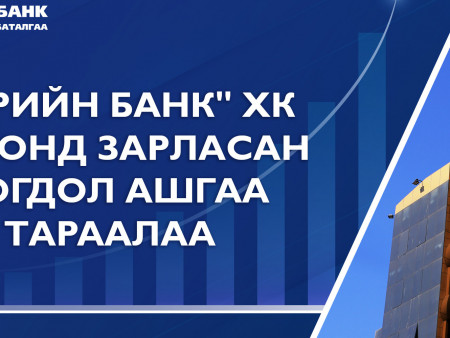 ТӨРИЙН БАНК НОГДОЛ АШИГ ТАРААЛАА