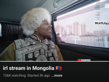 Ishowspeed-ийн Монголоос хийсэн бичлэгийг 6,000,000 удаа тоглуулжээ