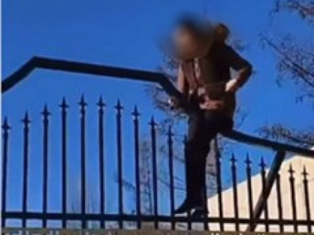 Төрийн ордны баруун хаалганы машин нэвтрэх хаалга руу авирч, танхайрсан иргэнийг 100 мянгаар торгожээ