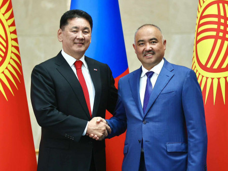 Ерөнхийлөгч У.Хүрэлсүх Киргизийн Парламентын даргыг хүлээн авч уулзлаа