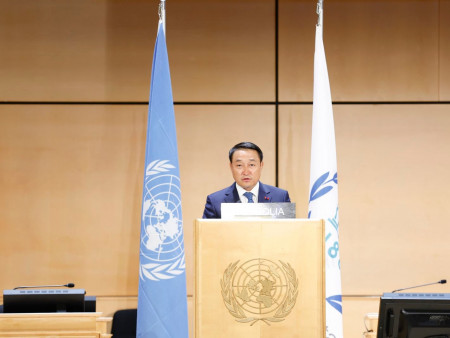 УИХ-ын дарга Д.Амарбаясгалан Парламентын дарга нарын дэлхийн 6-р бага хуралд үг хэллээ