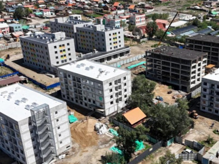 Шархад дэд төвийн 110 айлын орон сууцны барилга угсралтын ажил дууслаа