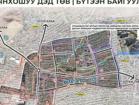 Баянхошуу дэд төвийн дэд бүтцийн бүтээн байгуулалт 96 хувьтай үргэлжилж байна