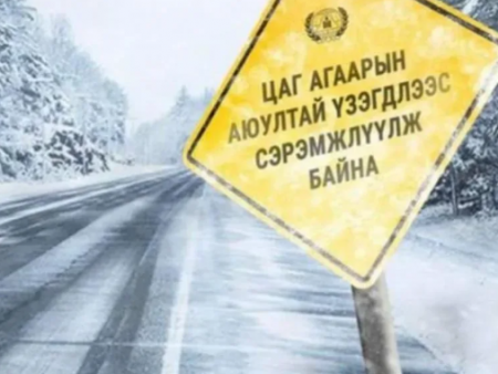 Цаг агаарын аюултай үзэгдлээс сэрэмжлүүлж байна
